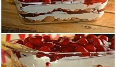 No Bake Cherry Delight Trifle
