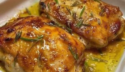 Rosemary Garlic Butter Baked Chicken Thighs (So Juicy It Practically Melts)