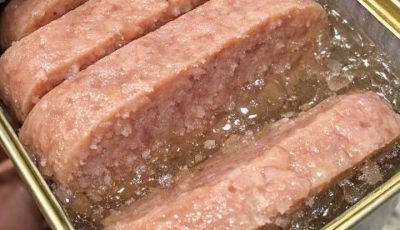 I opened a can of Spam and found it sitting in a clear jelly. Is that normal or did it go bad