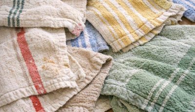 Don’t toss those worn dish towels just yet. Here are 10 clever ways to reuse them