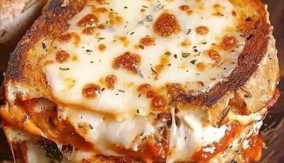 Chicken Parmesan grilled cheese