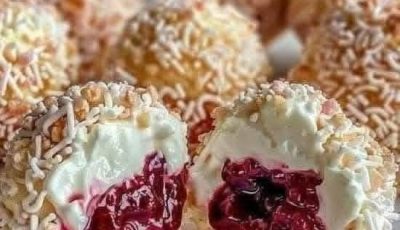 Sweet Creamy Jam Balls