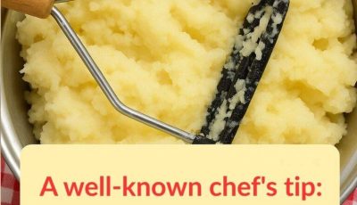 A well known chef’s tip: “Stop adding milk or water to your mashed potatoes. This ingredient makes them creamier than at the restaurant!”