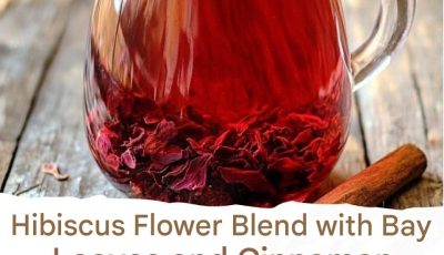 Hibiscus Flower Mixture with Bay Leaves and Cinnamon