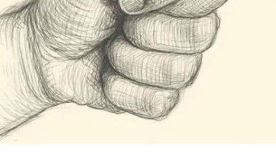 What does this gesture with the thumb tucked between the fingers mean?Check the first comment 