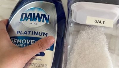 Mix detergent with salt & get this incredible result. Here’s how it works