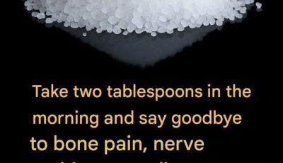 Take two tablespoons in the morning and say goodbye to bone pain, nerve problems, cartilage wear, anxiety, depression and insomnia.