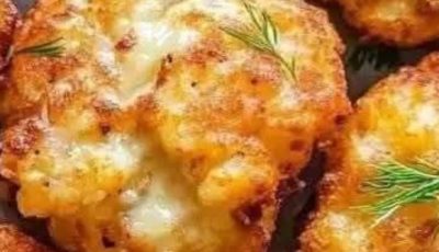 Cheesy Chicken Fritters