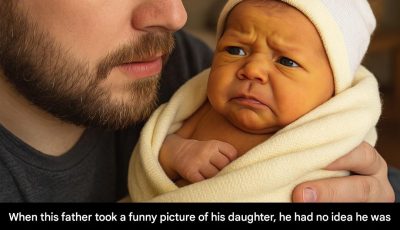 The father posted a photo of his newborn daughter on social media, and it ended up saving her life.