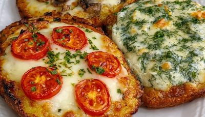 Flatbread made with cottage cheese ready in 5 minutes: a simple, flourless alternative.
