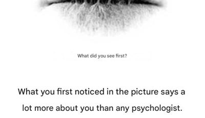 What you saw first in the picture will tell you more about yourself than any psychologist