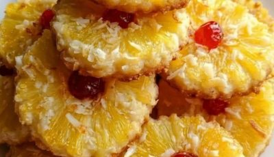 Pineapple Upside-Down Sugar Cookies — A Tropical Twist on a Classic Favorite!