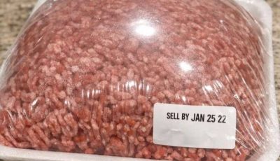 I just bought this pack of ground beef from the store yesterday and put it in the fridge. I went to cook dinner and noticed the plastic film is puffed up like a balloon, but the date is still good. Wh