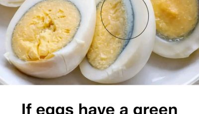  If boiled eggs have a green ring around the yolk, it means that…
