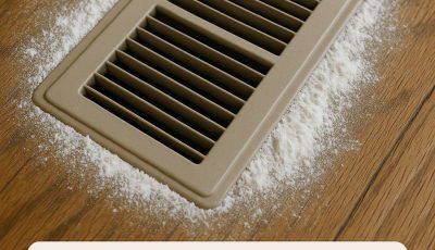 I keep sweeping up fine white powder under my vents and it keeps coming back. What is it?