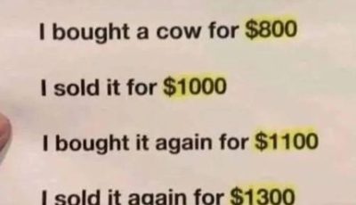 Cow math puzzle: Are you smart enough to solve it? Check the first comment