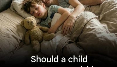 Should a child over 7 years old be allowed to sleep in their parents’ bed?