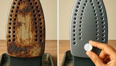 Home tip for cleaning your iron and making it look like new
